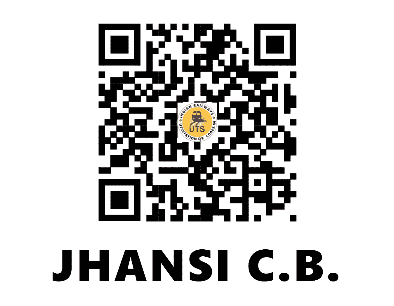 UTS QR Code for JHANSI C.B. - JCO (NC - UTTAR PRADESH)